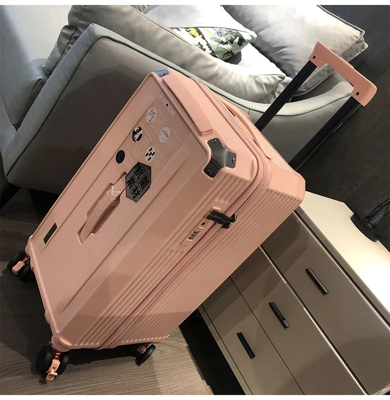 Japanese travel suitcase universal wheel password thickened trolley luggage 22/26/30 inch high value luggage for men and women
