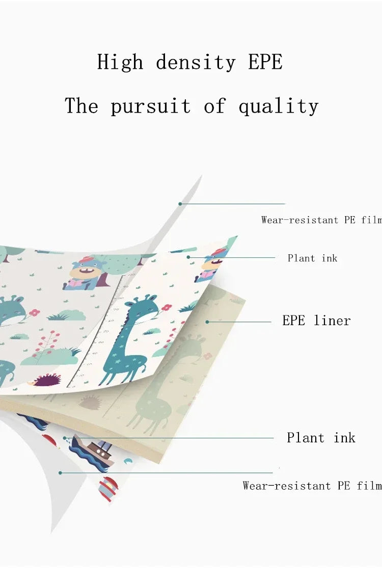 New Thick Playmat EPE Foam Crawling Carpet Baby Play Mat Blanket Children Rug for Kids Educational Toys Soft Activity Game Floor