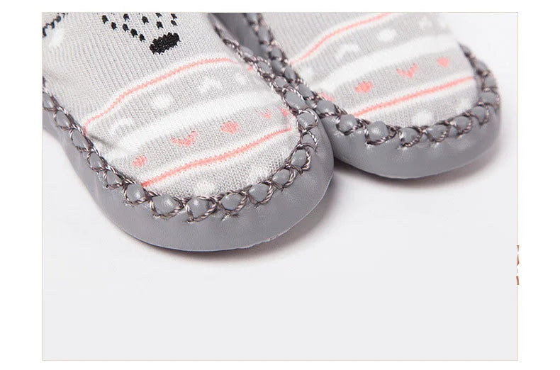 Baby Socks Slippers With Rubber Soles Girl Boy Infant Newborn Children Floor Socks Shoes Anti Slip Soft Sole Toddlers Indoor