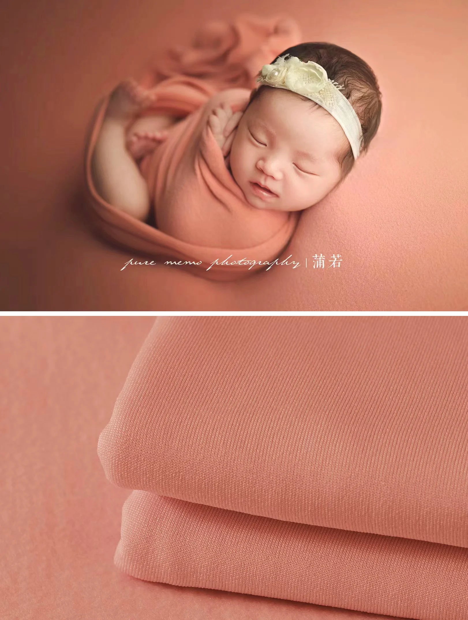 Newborn Photography Props Soft Wrap Blanket Backdrop Stretchable Fabrics for Baby Posing Studio Shooting Photo Accessories