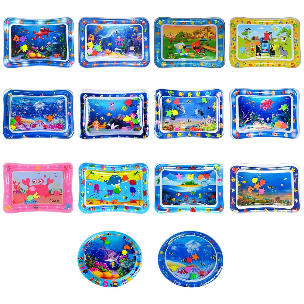 Baby Water Play Mat Inflatable Toys Children's Mat Kids Thicken PVC Playmat Toddler Activity Play Center Water Mat for Babies