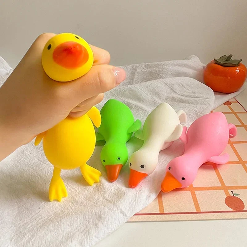Kawaii Duck Squeeze Toy Stretchy Stress Relief Toys for Adults Kids, Cute Animal Party Gift