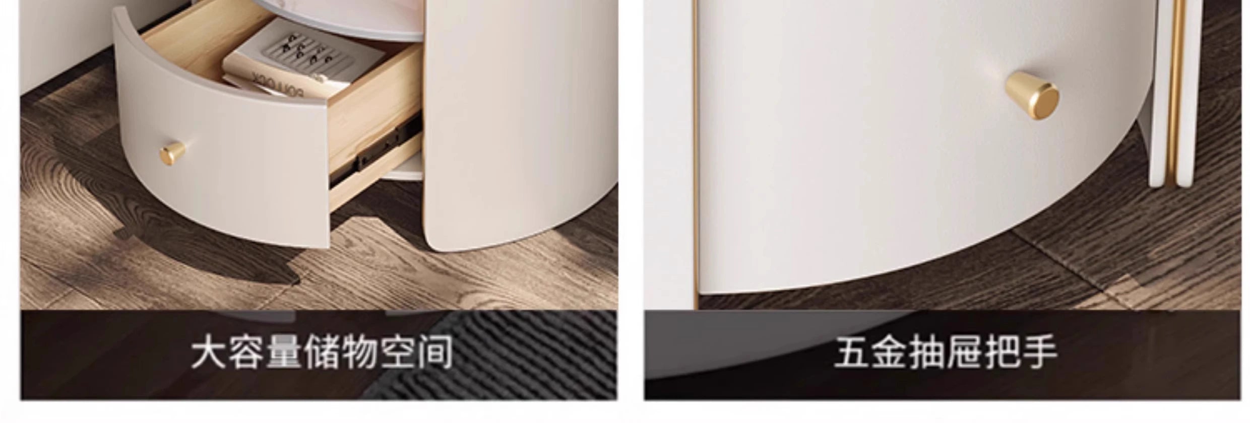 Tall Nordic Nightstands Organizer Design Beige Luxury Modern Bedside Table Space Saving Unique Szafki Nocne Furniture Home