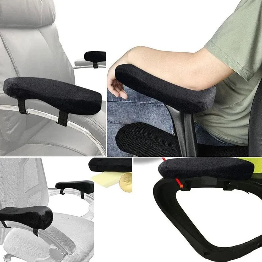 1pcs  Office Chair Armrest Pad Elbow Pillow Comfortable Support Cushion Memory Foam Inner Core Sofa Cushion For Home Office Game