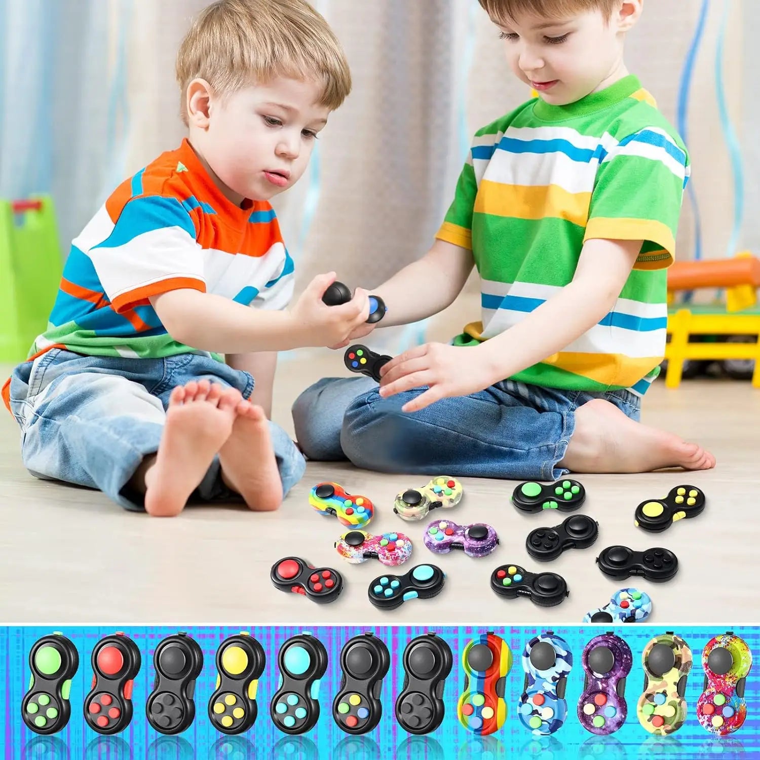 Fidget Pad Retro Classic Fidget Controller Handheld Fidget Game Controller Fun Fidget Pad Packs Classic Fidget Toys