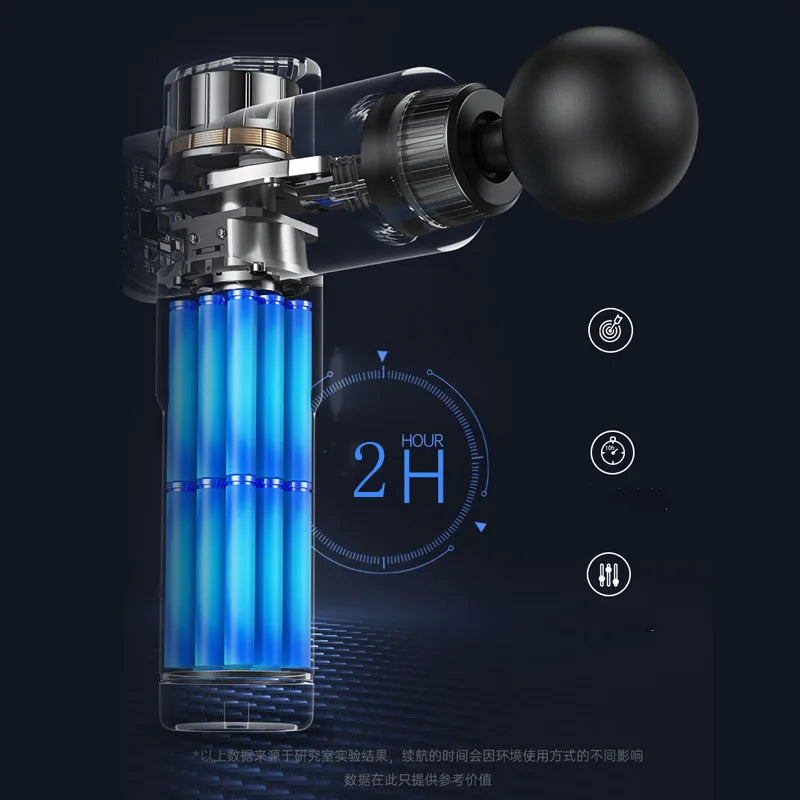 Massage Gun Deep High Frequency Muscle Massage Relaxation Electric Shock LCD Display 99Gear Profession Fascia Gun