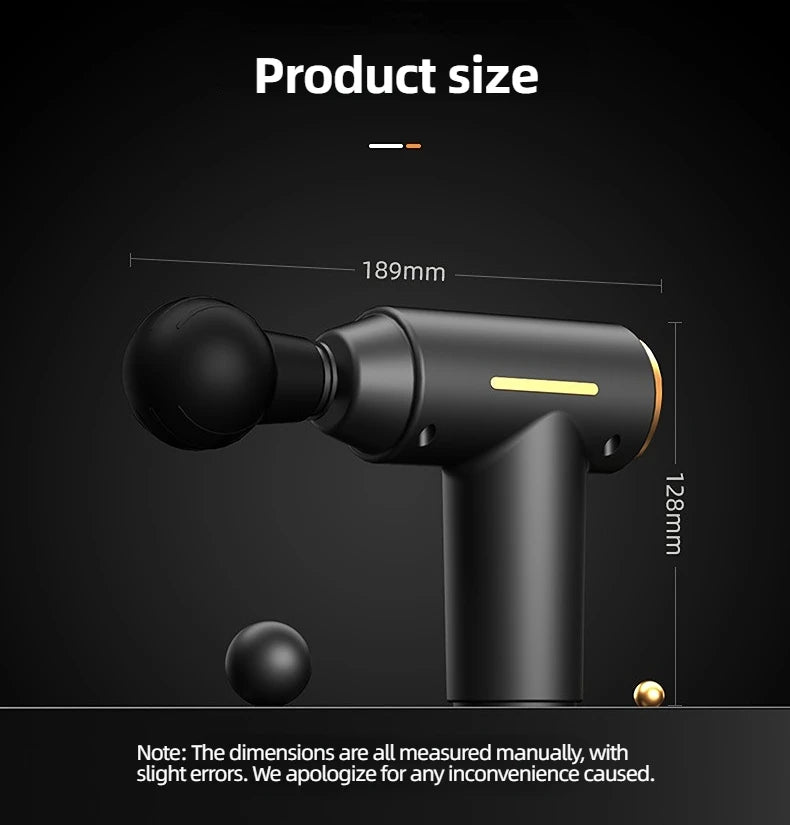 Portable Mini Muscle Massage Gun Vibration Massage Gun Body Neck Back Pain Gout Relief Deep Muscle Relaxation Massager Tools