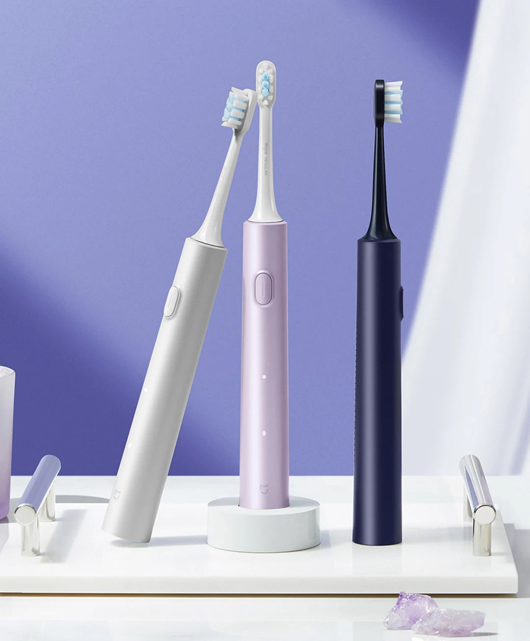 XIAOMI Mijia Sonic Electric Toothbrush T302 3colors 4 Brush Heads IPX8 Water Proof 360° Wireless Charging 4 Modes Cleaning Teeth