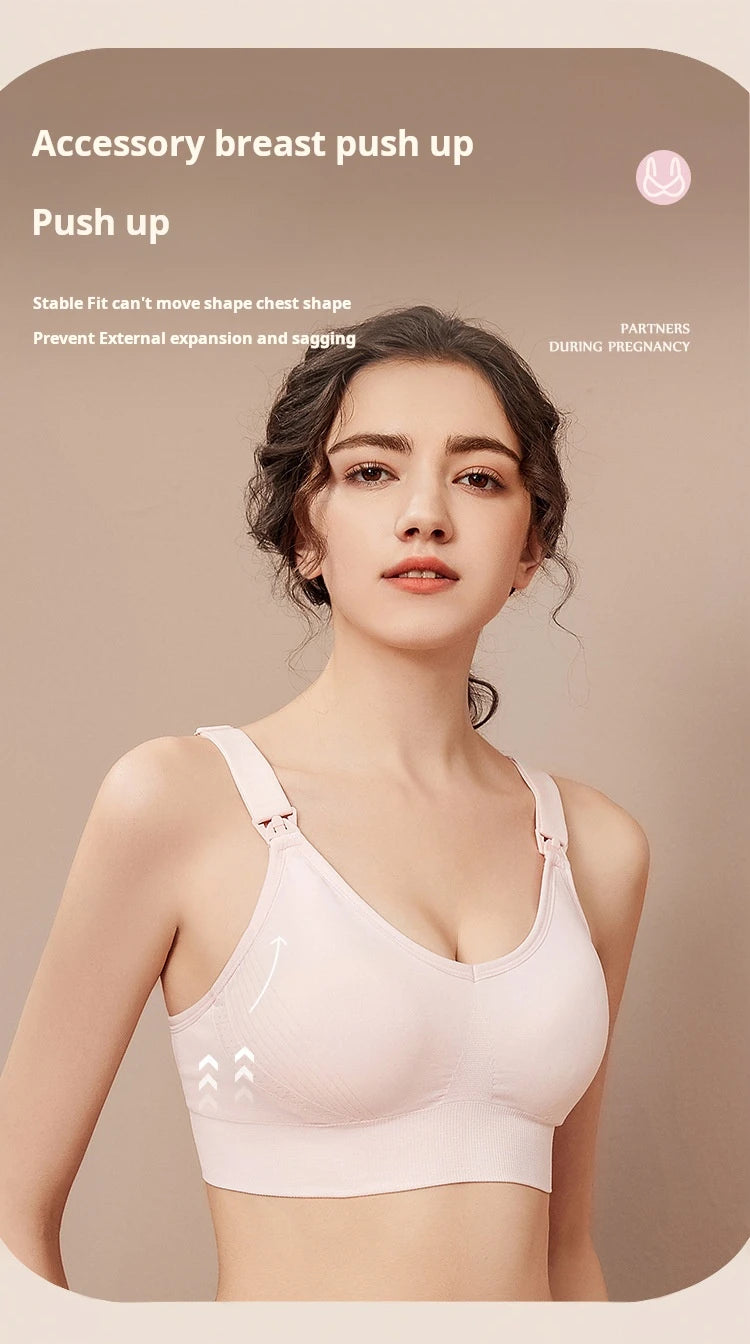 1pcs Maternity Nursing Bras Pregnant Women Skinny Breastfeeding Clothing Underwear  Female Breathable Push Up Bra