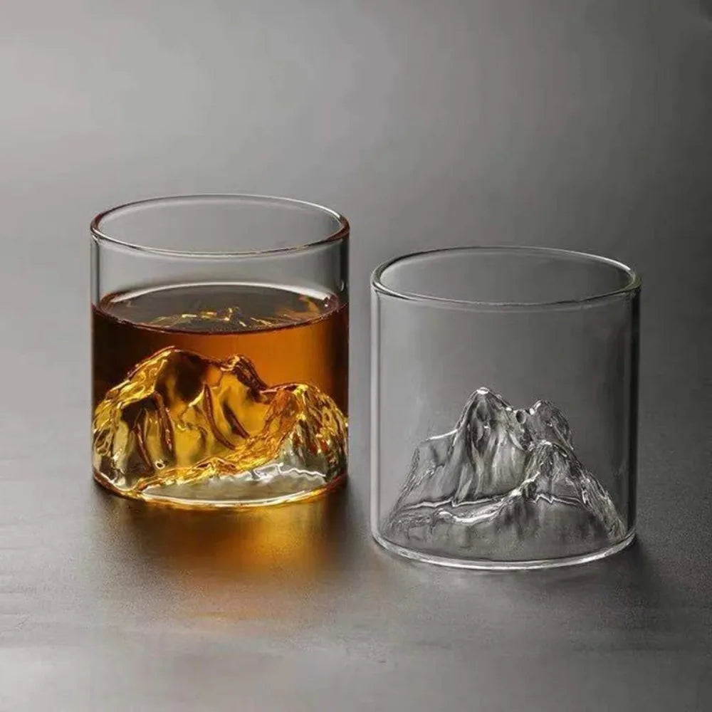 Drinkware glass glacier water cup 175/300ml Guanshan cup single whiskey transparent crystal cup suitable for bar party tea party