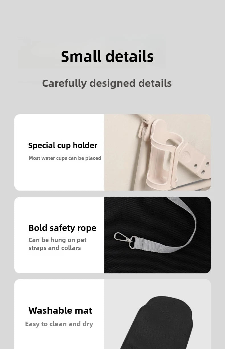 High-value Pet Stroller Lightweight and foldable Detachable Pet Stroller Car Pet Basket Outdoor Cat and Dog Travel Stroller