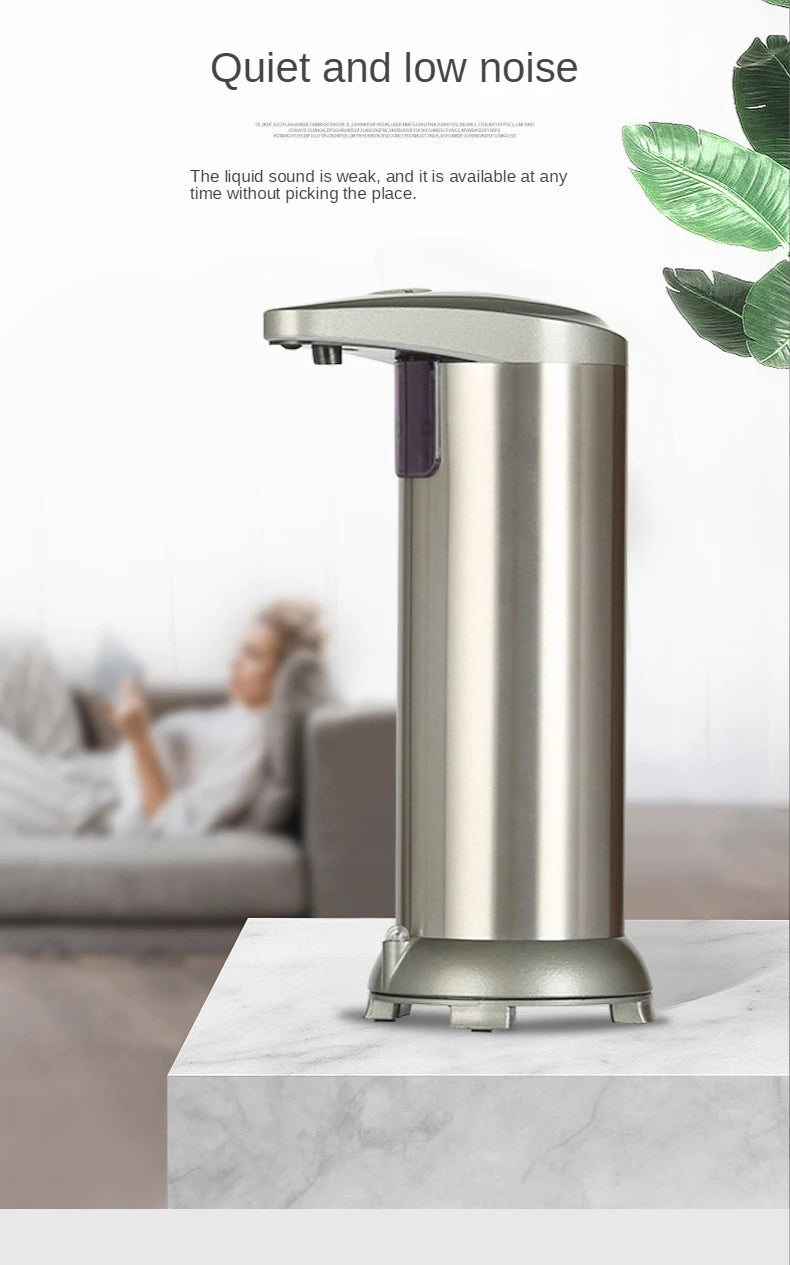 Automatic Sensing Soap Dispenser 250L/8.5oz Touchless Foam Washing Machine with Ultra-Sensitive Infrared Sensor Waterproof Base