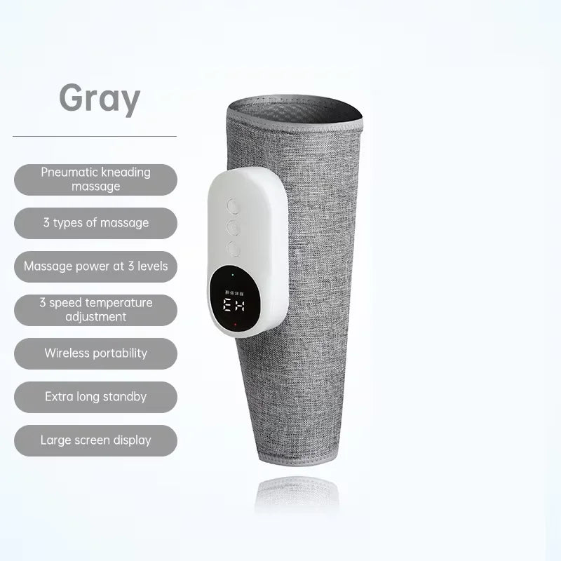 Electric Heated Calf Massager Wireless Air Pressure Leg Massager Hot Compress Calf Massage Machine Promote Blood Circulation
