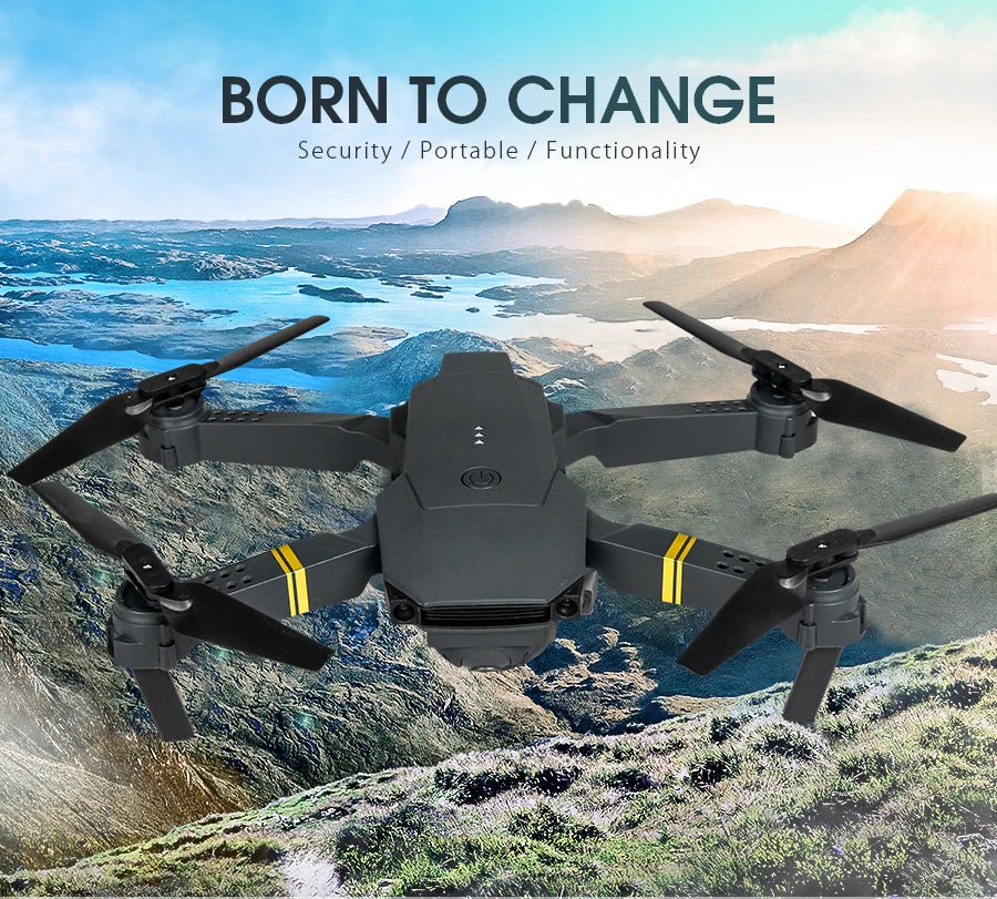 KBDFA NEW E58 Mini Drone WiFi FPV Altitude Hold Foldable Quadcopter with Battery 1080P 4K HD Camera RC Helicopter Toys Dron Gift