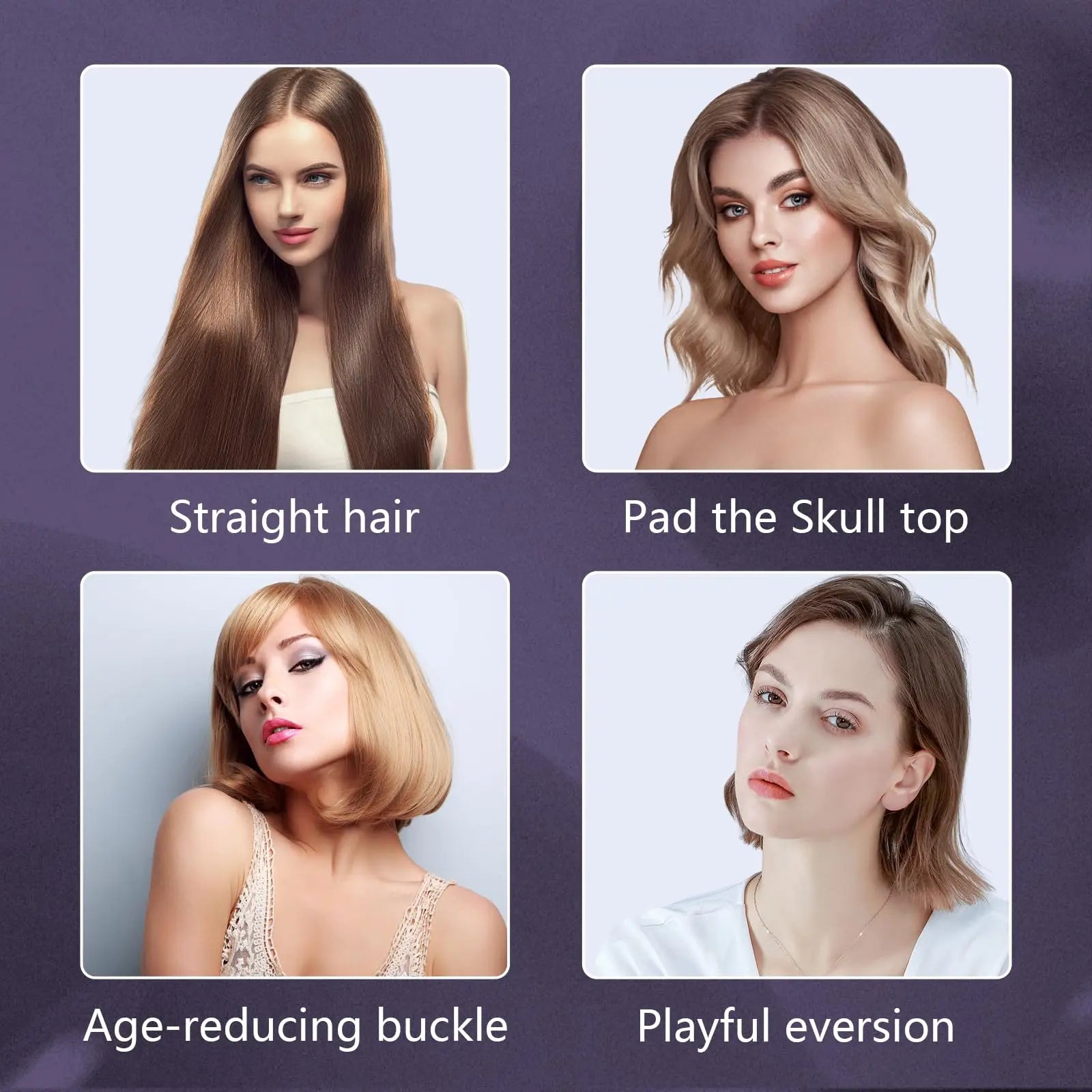 Portable Straightener Brush& Curler 2-in-1– Cordless Comb with Negative Ion,4000mAh Fast Heating&Portable Travel