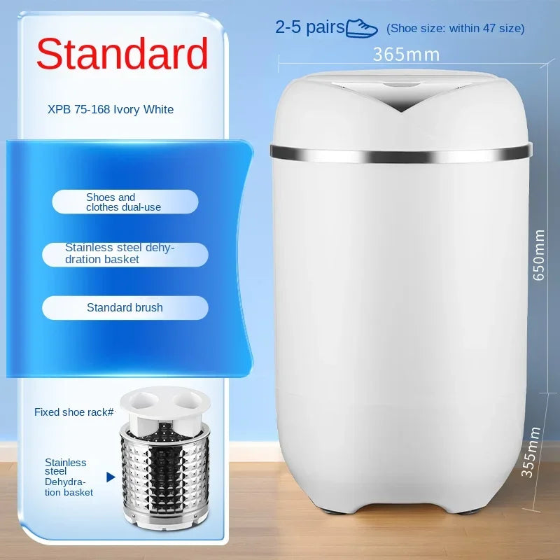 220V shoe washing machine, fully automatic washing and stripping integrated small shoe and sock dedicated washing machine BAA