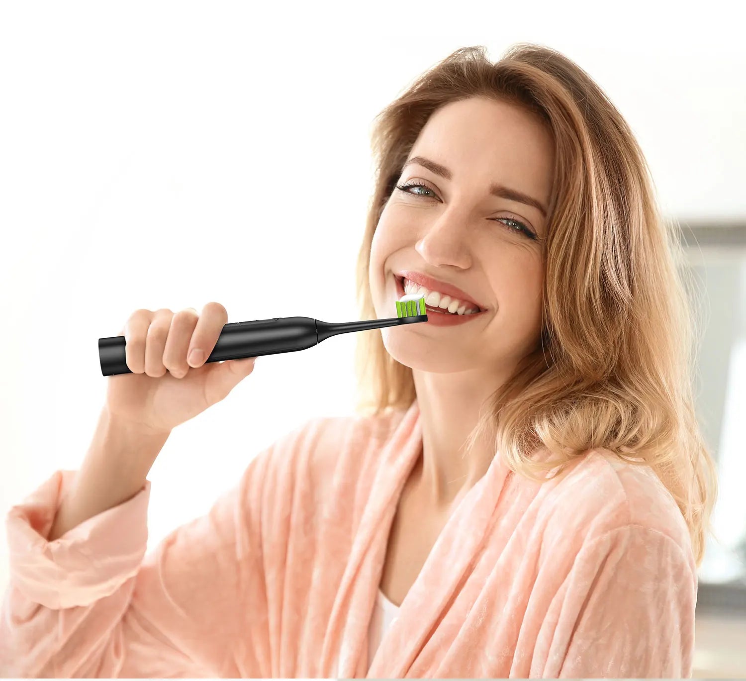 Jeenk JK-Y05 Sonic Electric Toothbrush 4 Modes USB Charger with 6 Replacement Heads Smart Timer Waterproof Soft Bristles Adult