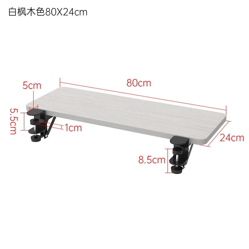Desk Extension Board Foldable Widening Laptop Table Expander Hand Rest Support Home Office No Drill Computer Desk Extensions