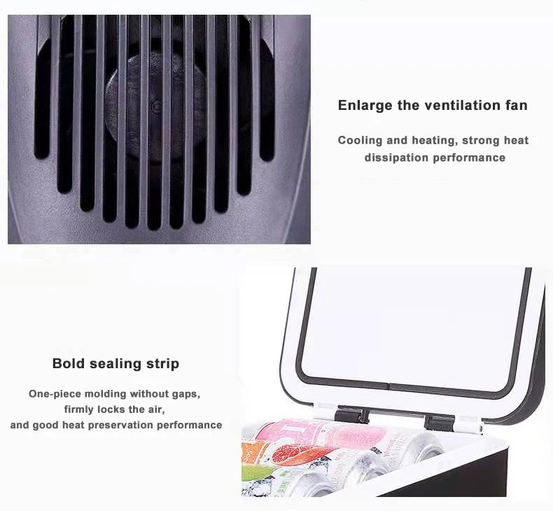 6L Portable Vehicle Refrigerator Mini Car Fridge Incubator Use For Cooling Heating Truck Dormitory Beauty Maquillage
