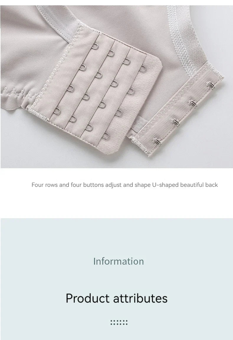 New Lace Up Buckle Without Steel Ring to Prevent Sagging Breastfeeding Bra is Soft and Comfortable For Pregnant Women in Large