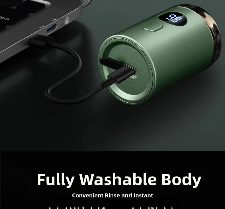 Men Electric Mini Shaver Rechargeable Type-c Charging Car Portable Led Digital Display Wet & Dry Shaver Men Women Home Razor