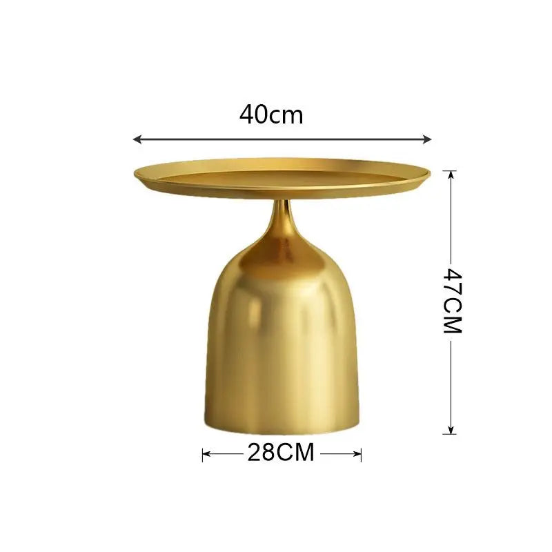 Creative Living Room Side Table Wrought Iron Small Coffee Table Balcony Tea Table Modern Simple Round Living Room Side Tables