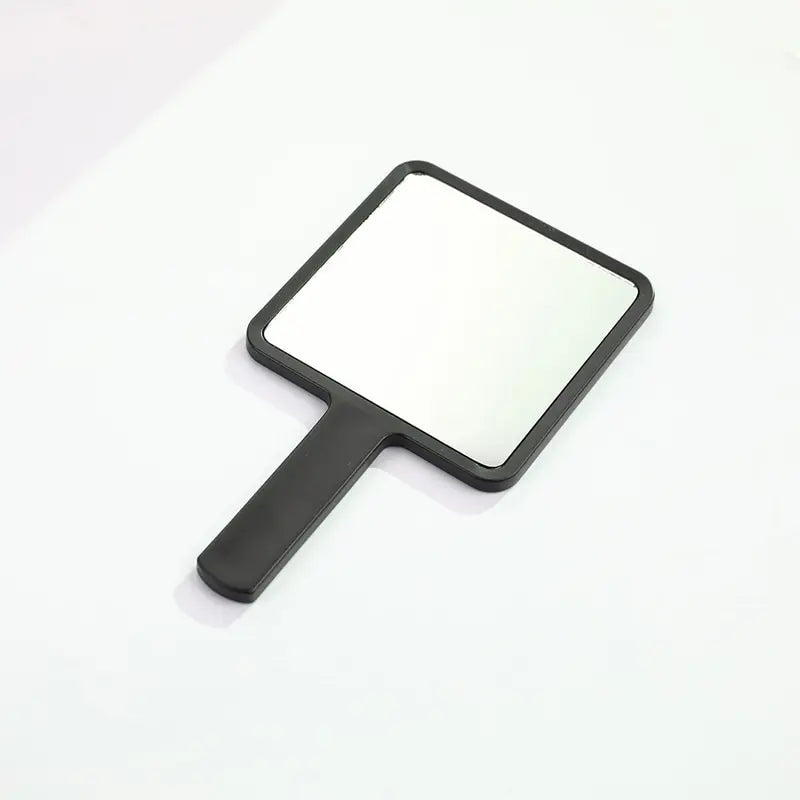 Eyelash Extensions Handheld Mirror Custom Logo Square Shape SPA Salon Personalized Compact Makeup Mirrors With Handle