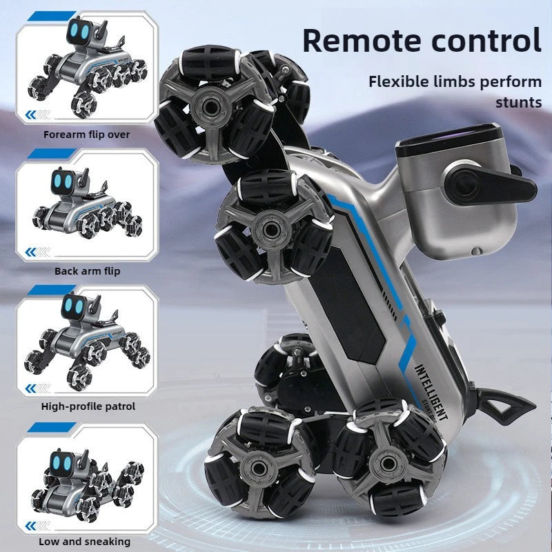 8 Wheel Stunt Mech Dog Rc Toy Gesture Control Climb Transform Electric Smart Robot Pet For Kids Birthday Gift Toy Fun