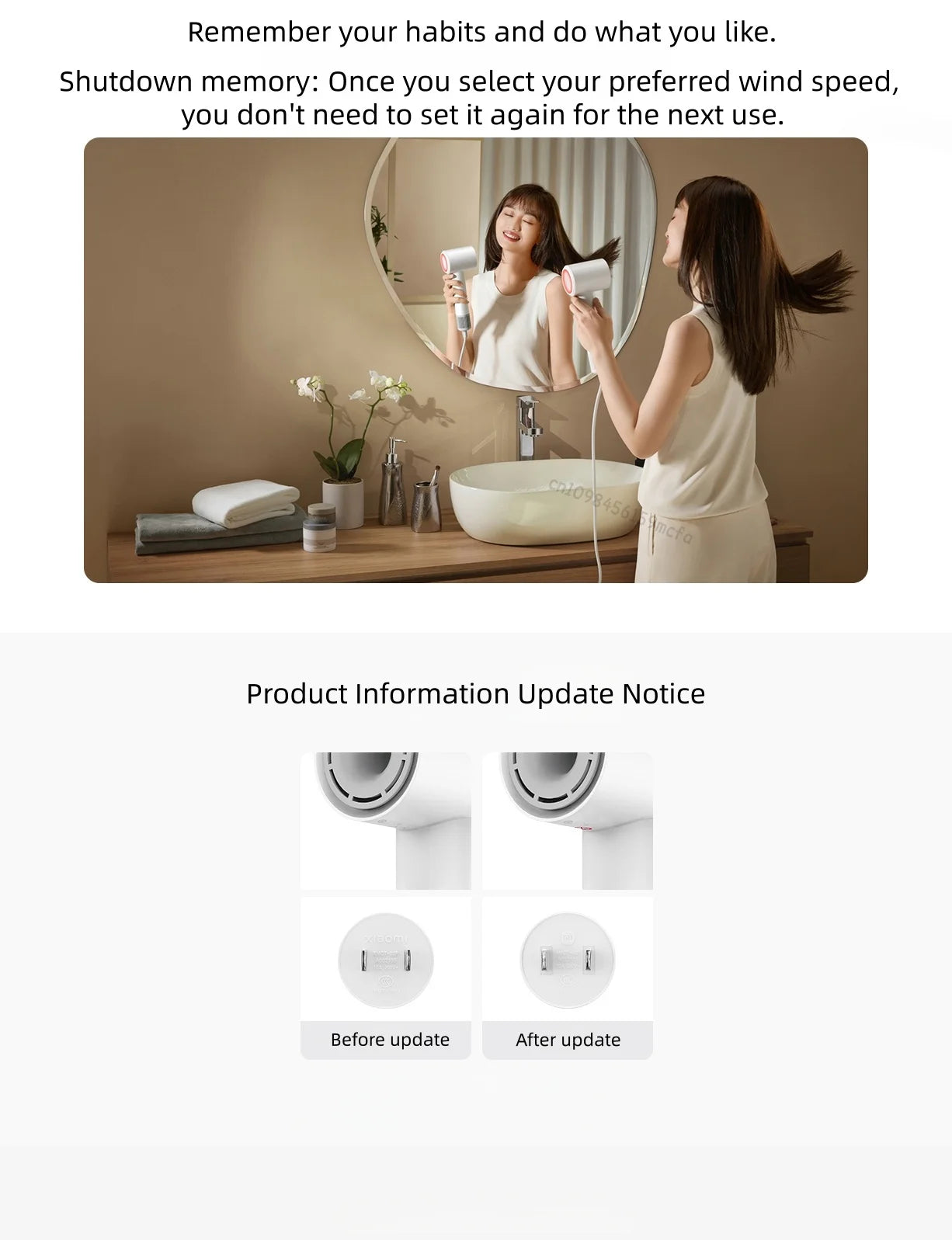 XIAOMI MIJIA H501 SE High Speed Hair Dryer 62m/s Wind Speed Negative Ion Hair Care 110,000 Rpm Professional Dry 220V CN Version