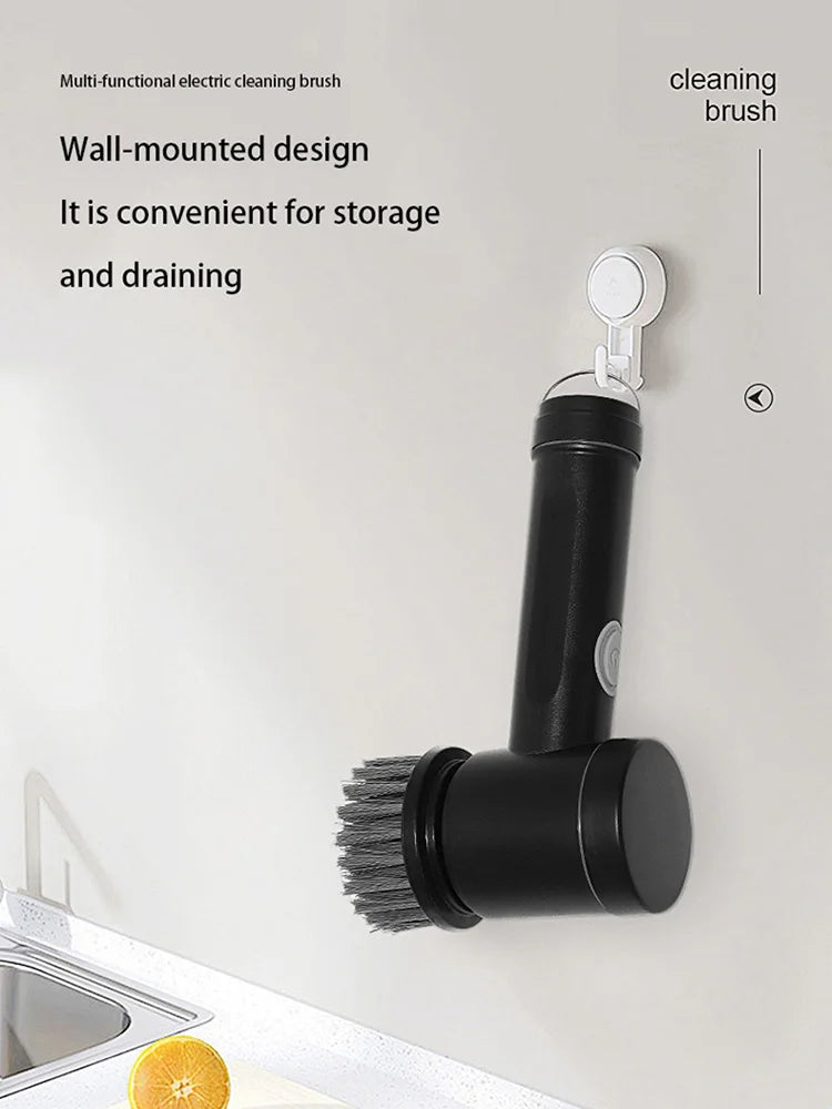 Xiaomi Electric Cleaning Brush Wireless Black High-power Multifunctional Bathroom Waterproof Portable Cleaning Brush Household