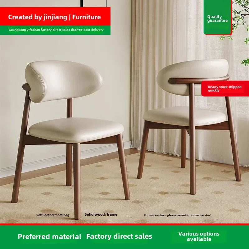 Lounge Vanity Dining Room Chairs Office Single Gamer Home Kitchen Chair Wooden Design Chaises Salle Manger Furniture XR50CY