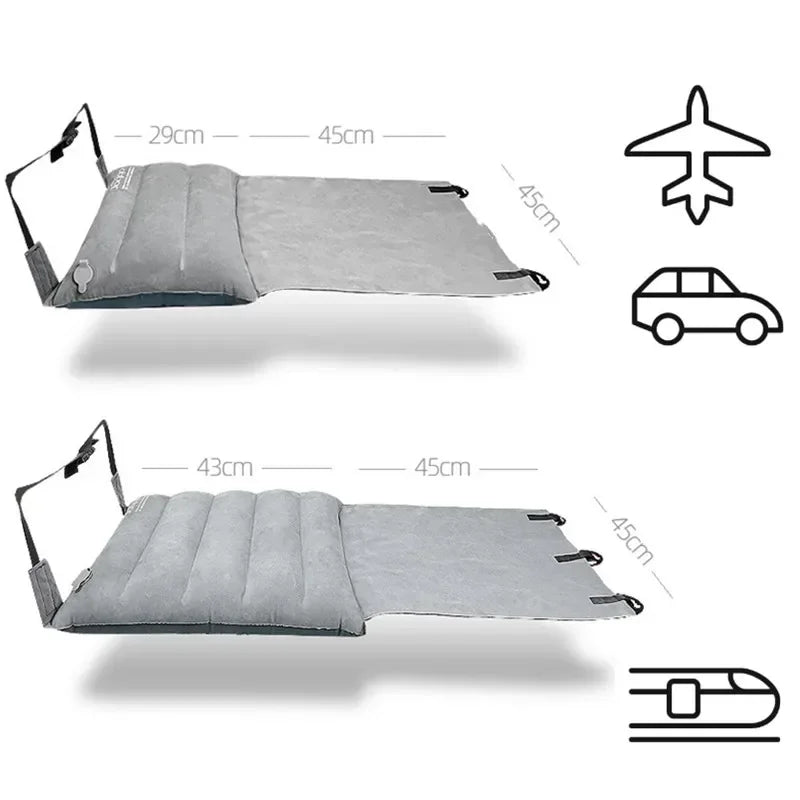 Adjustable Footrest Hammock with Inflatable Pillow Seat Cover Planes Trains Buses Swing Chair Outdoor Chair Travel Hammock Chair
