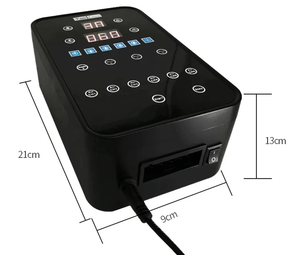 6 Chambers Air Compression Massage System Whole Body Massager Compression Pump Recovery Boots Foot Leg Massage Machine AirWrap