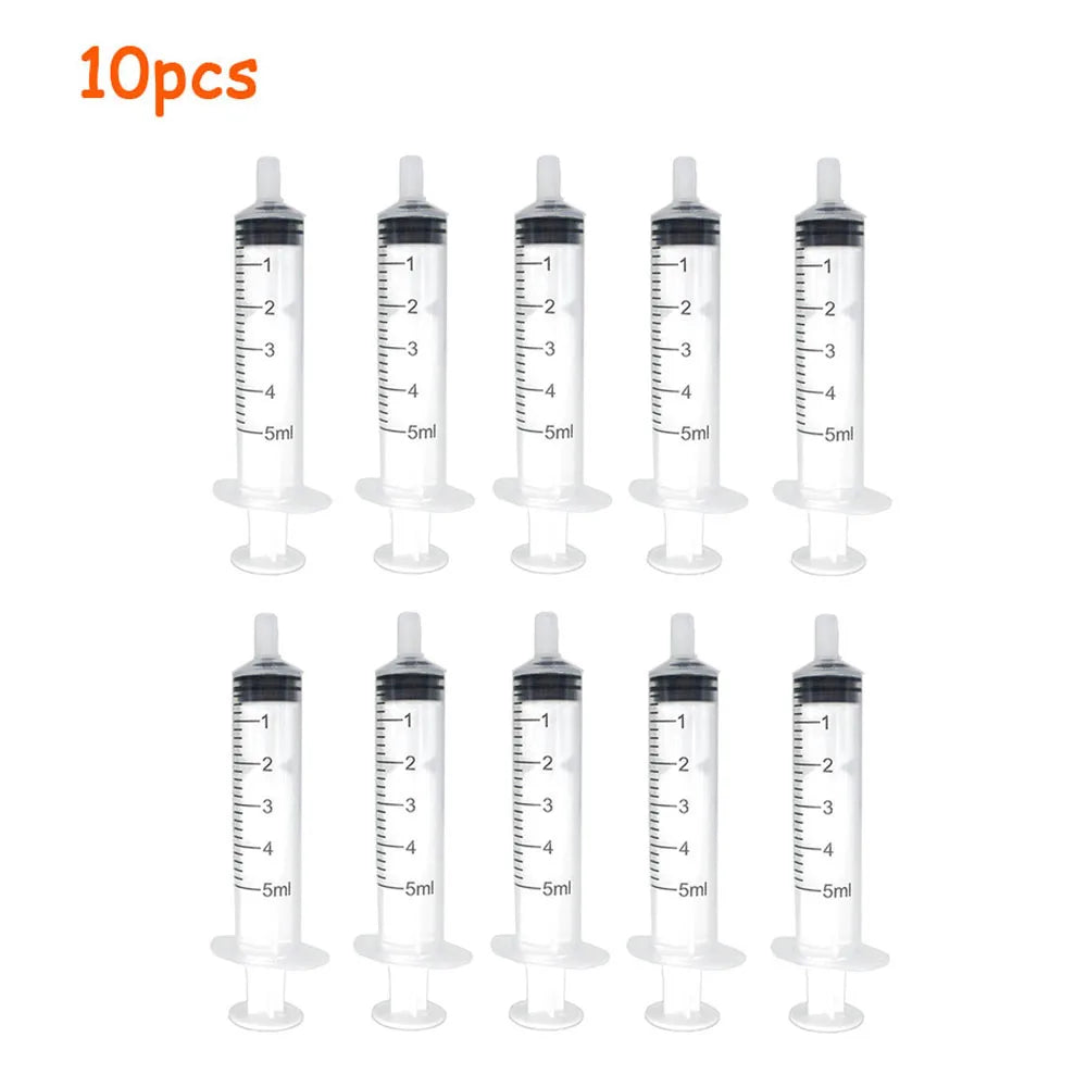 5-100Pcs 1ML 3ML 5ML Small Syringe Without Needles Analyze Disposable Nutrient Plastic Syring Injectors Ink Pets Feeding Tool