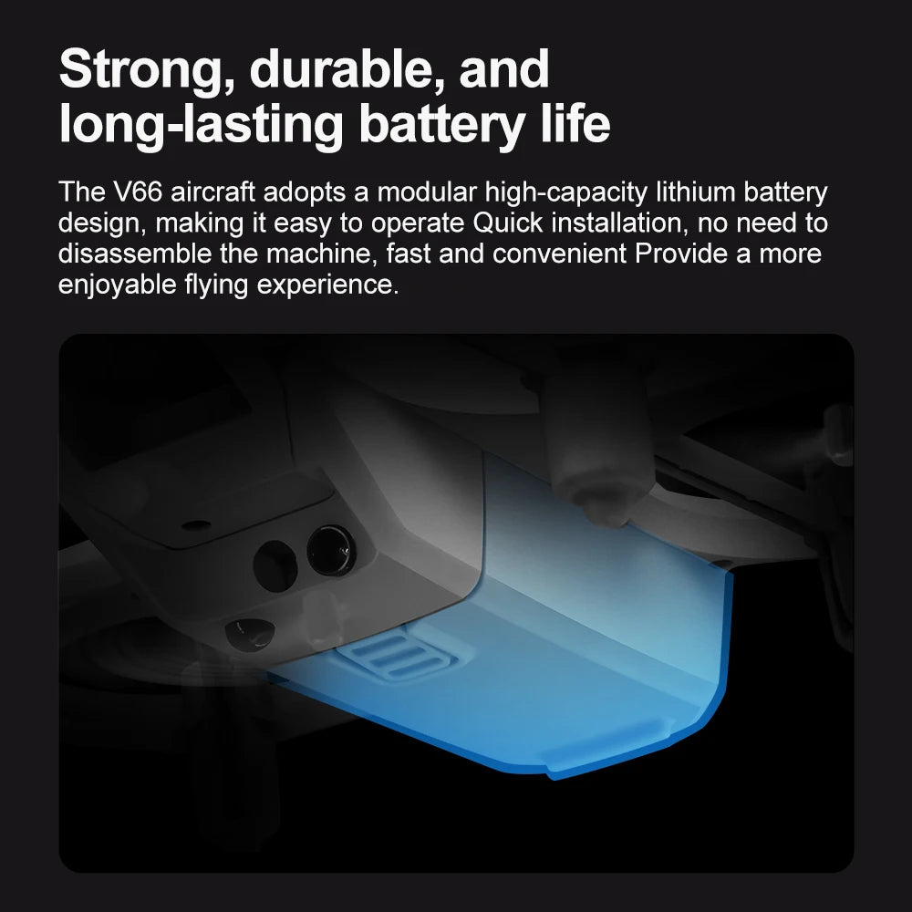 New V66 Mini Drone HD Camera 4K 1080P 180 ° Lens Wifi FPV Dron Professional Obstacle Avoidance Helicopter RC Quadcopter Toys