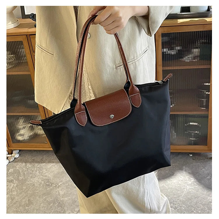 Women's shoulder bag new large-capacity tote bag armpit bag female Longxiang bag fashionable handbag