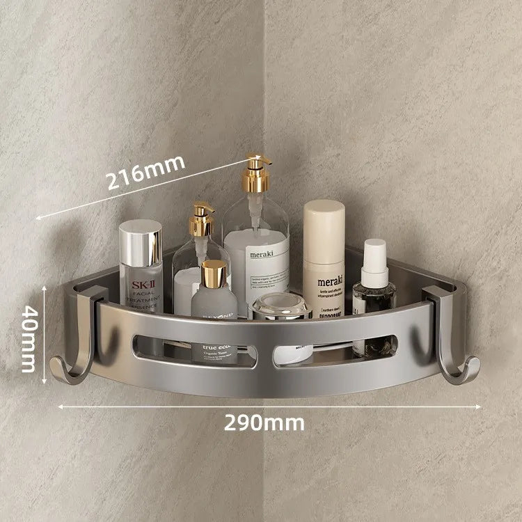 Triangular Wall-Mounted Shelf for Bathroom Or Toilet Area Rectangle Additional Balcony Storage Space for Small Bathrooms