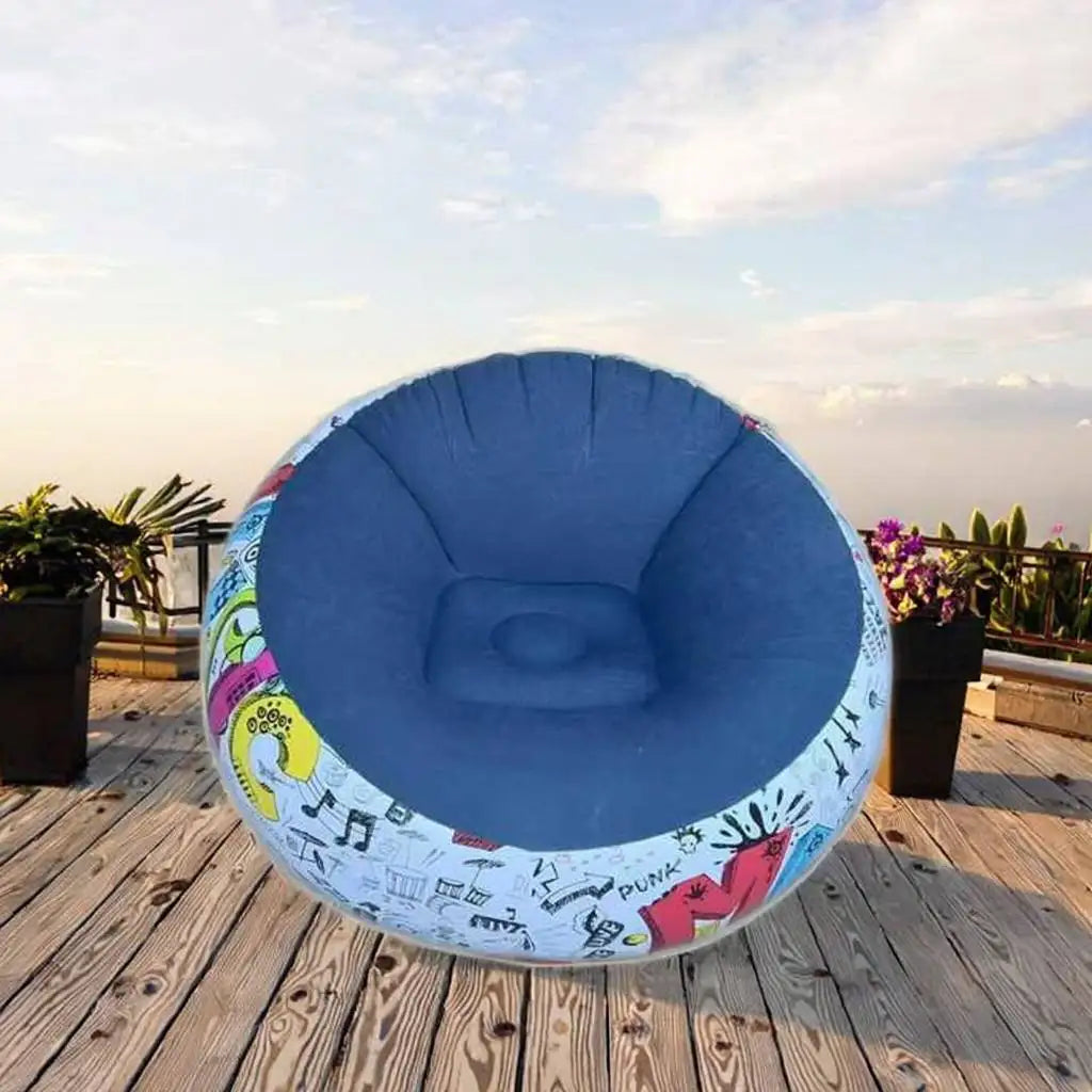 1PC Thickened Inflatable Lazy Sofa Lounge Chair – Perfect for Outdoor Courtyards & Indoor Leisure