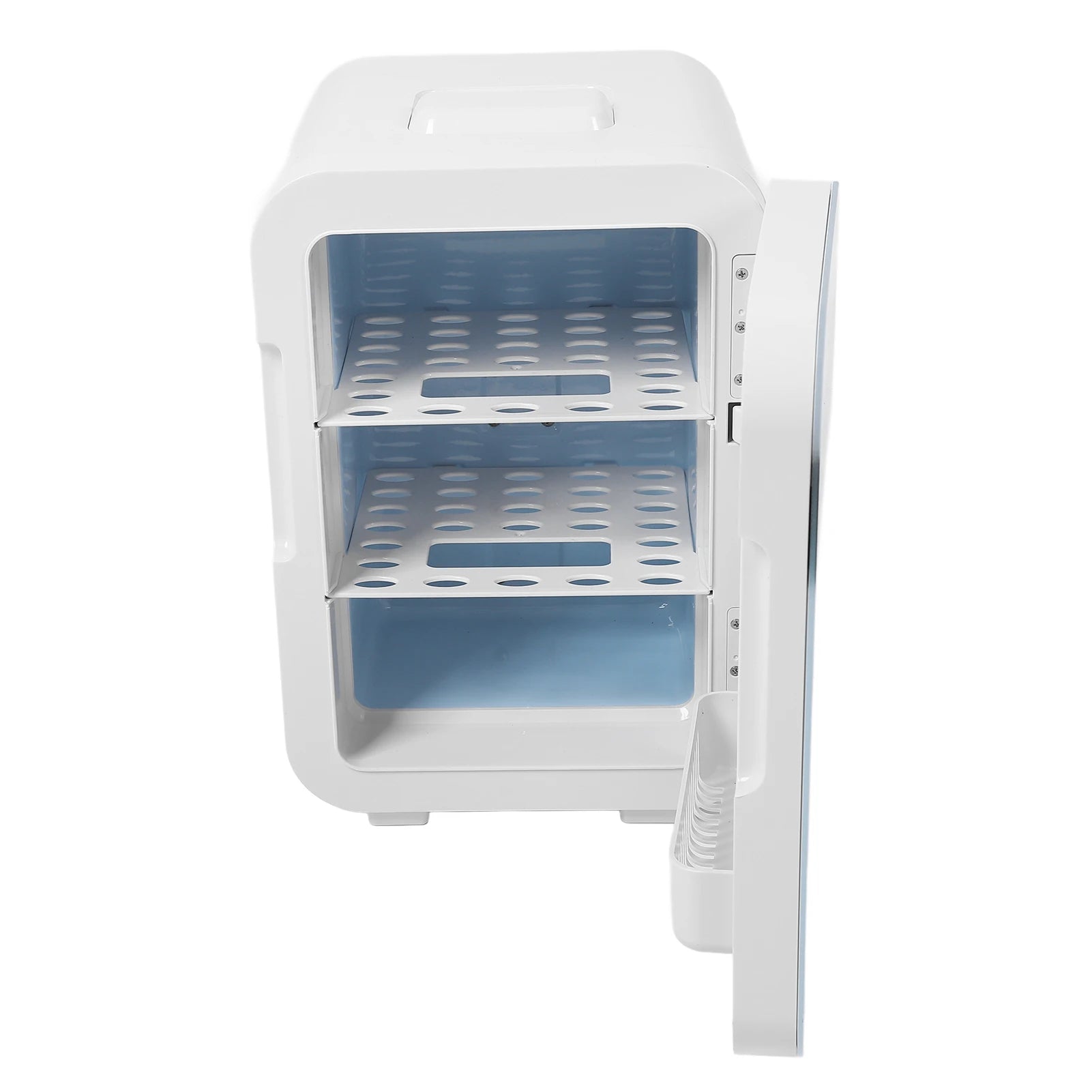 12L Small Fridge Multifunction Efficient Dual Core Digital Display Silent Portable Refrigerator for Bedroom Car Dorm Office