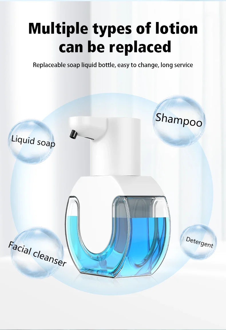 Smart Foam Soap Dispenser USB Charging Touchless Hand Washer Automatic Induction Sensor 8000mAh Foam Hand Washer For Home