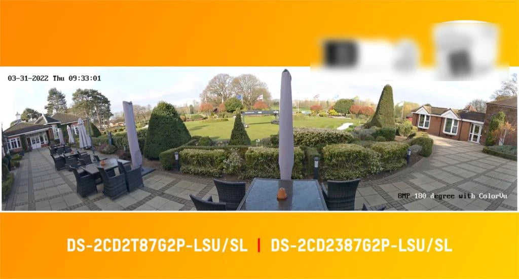 Hikvision 8MP Camera DS-2CD2387G2P-LSU/SL 4K Turret Panoramic ColorVu Color Night Built-in Mic Speaker Strobe Light Audio Alarm