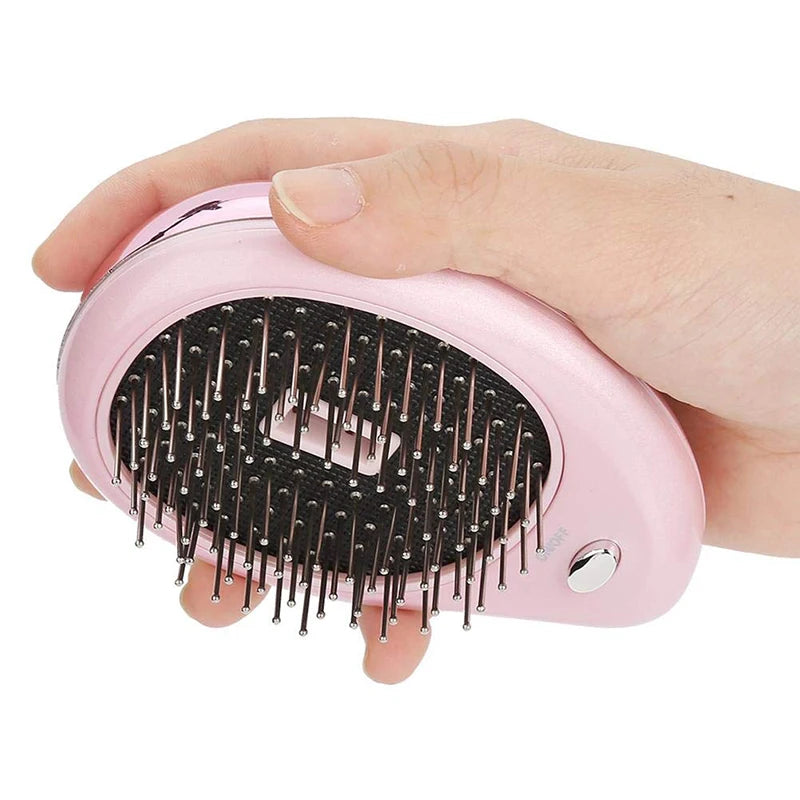 Bestselling Electric Negative Ion Massage Comb Portable Battery Style Hair Comb For Massaging Scalps And Clearing Acupoints