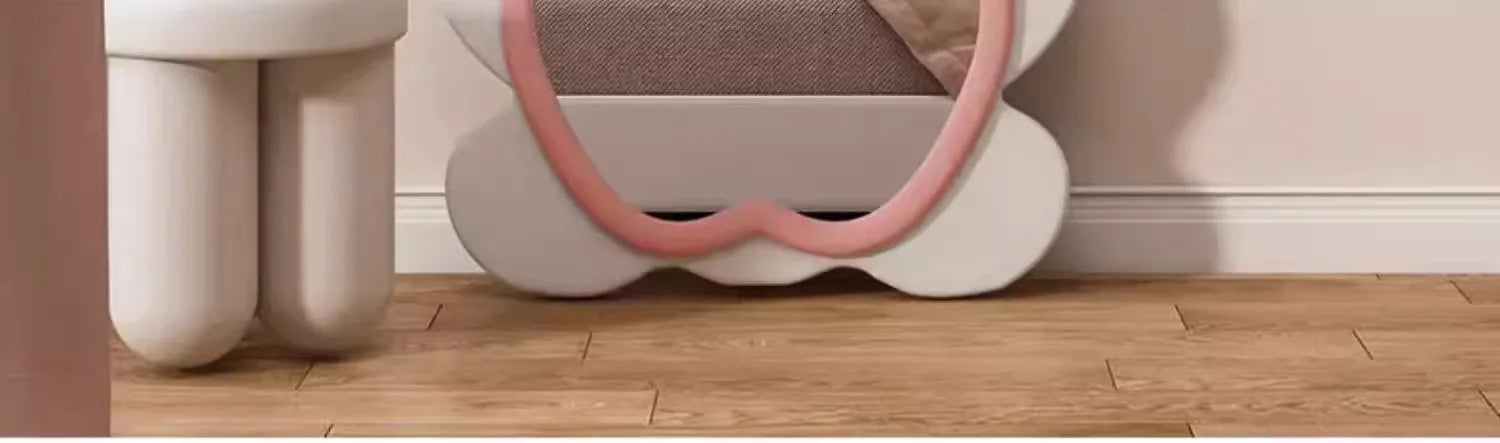 Rabbit exterior design whole body mirror large Cream style high-end elegant Floor standing full-length mirror bedroom furniture