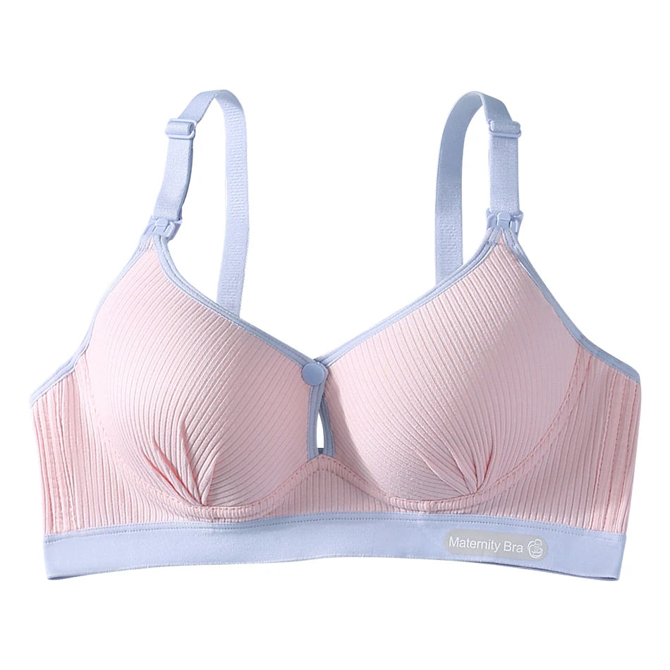 Maternity Nursing Bra No Underwire Front Open Summer Support Cups Bralette Soft Comfort for Pregnant Women Underwear Clothing