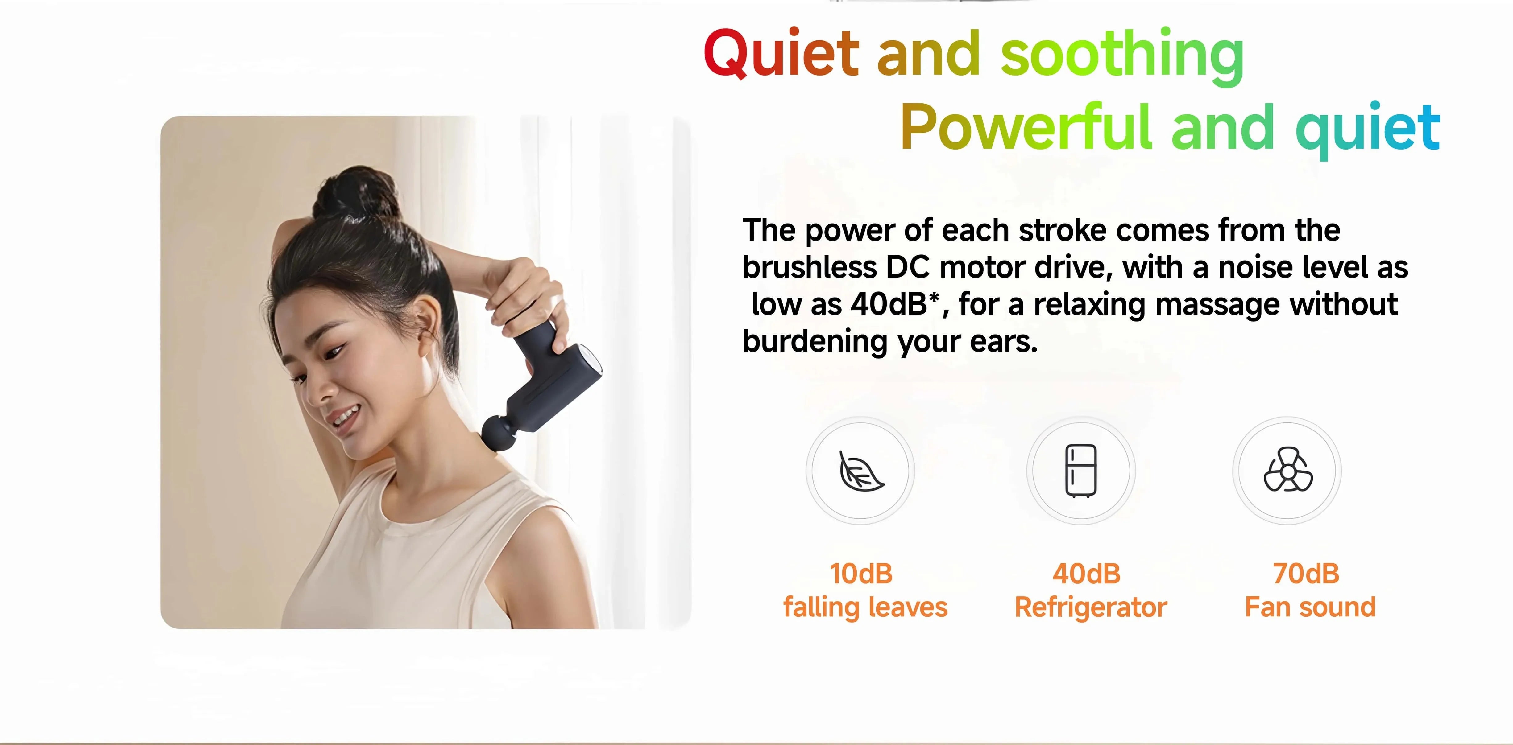 XIAOMI Mijia Mini Fascia Gun 3 Portable Muscle Massage Gun Thrust Brushless Silent Motor 3 Massager Heads Relax Body Type-C CN