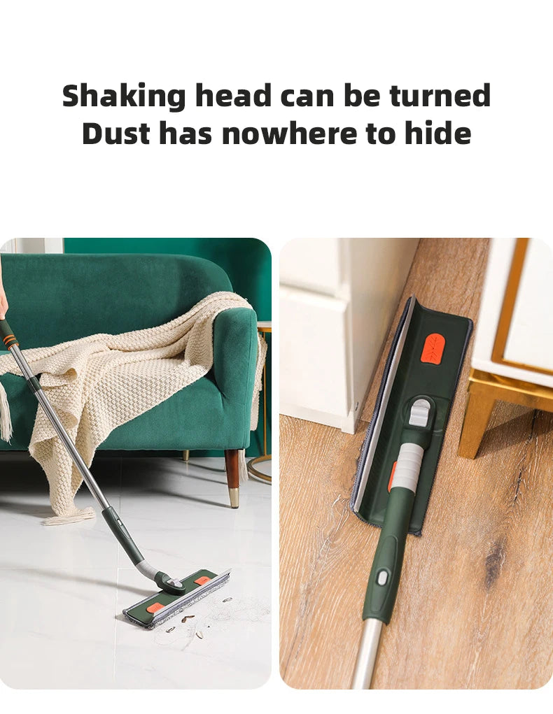 72-226CM Extended Window Cleaning Tool Glass Cleaner Mop with Silicone Scraper Window Cleaning Brush Household Cleaning Tools