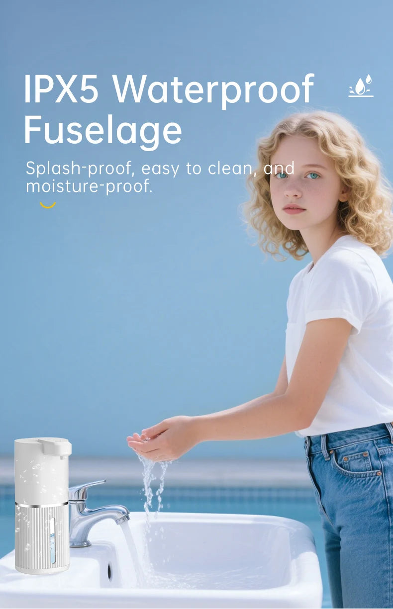 Automatic Soap Dispenser Touchless Foaming Soap Dispenser 380ml USB Rechargeable Electric Foam Soap Dispenser Drip/Foam Optional