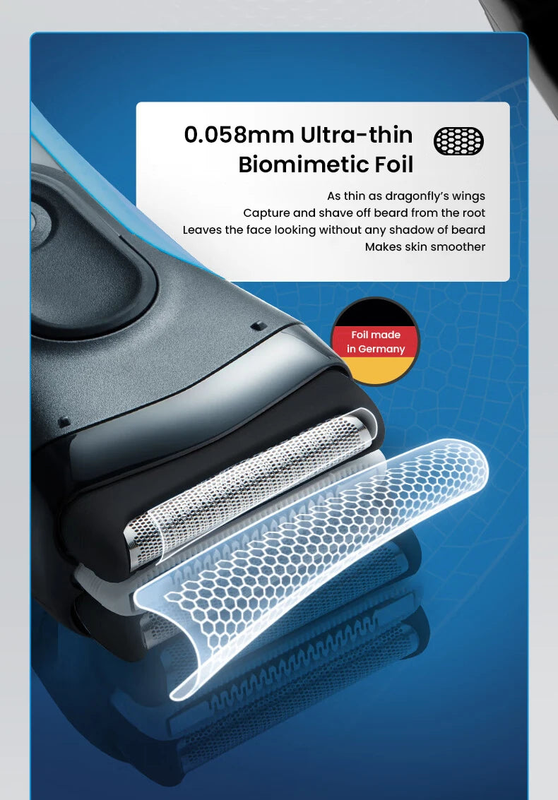 Braun Electric Shaver 3 Series ProSkin 3040S 3010S Reciprocating Shaver For Men Shaving Machine With Trimmer 100-240v