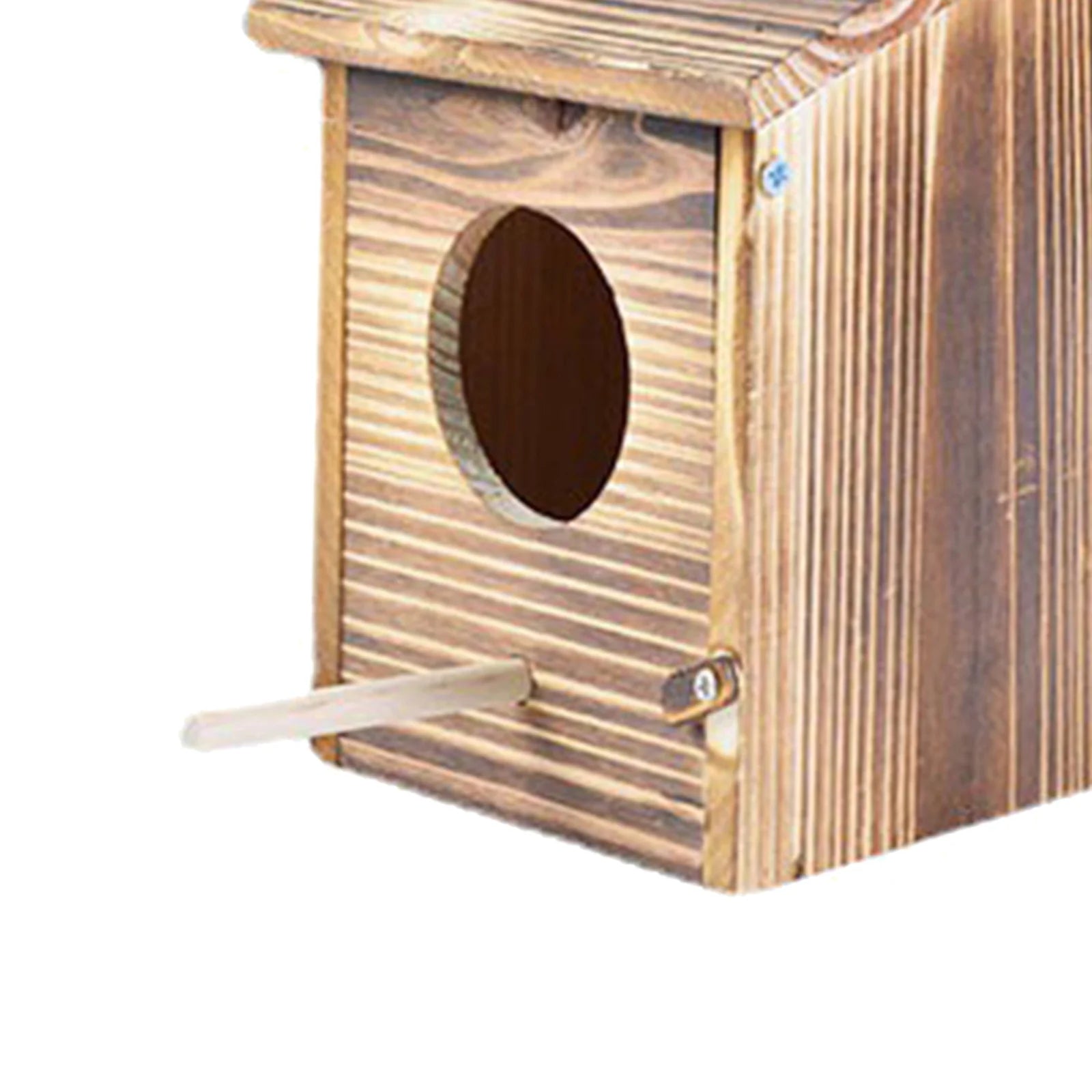 Wooden Bird House Outdoor Weatherproof Parrot Bird Nest Breeding Sleeping Box Paint Decorative DIY Storage Hanging Birdhouse