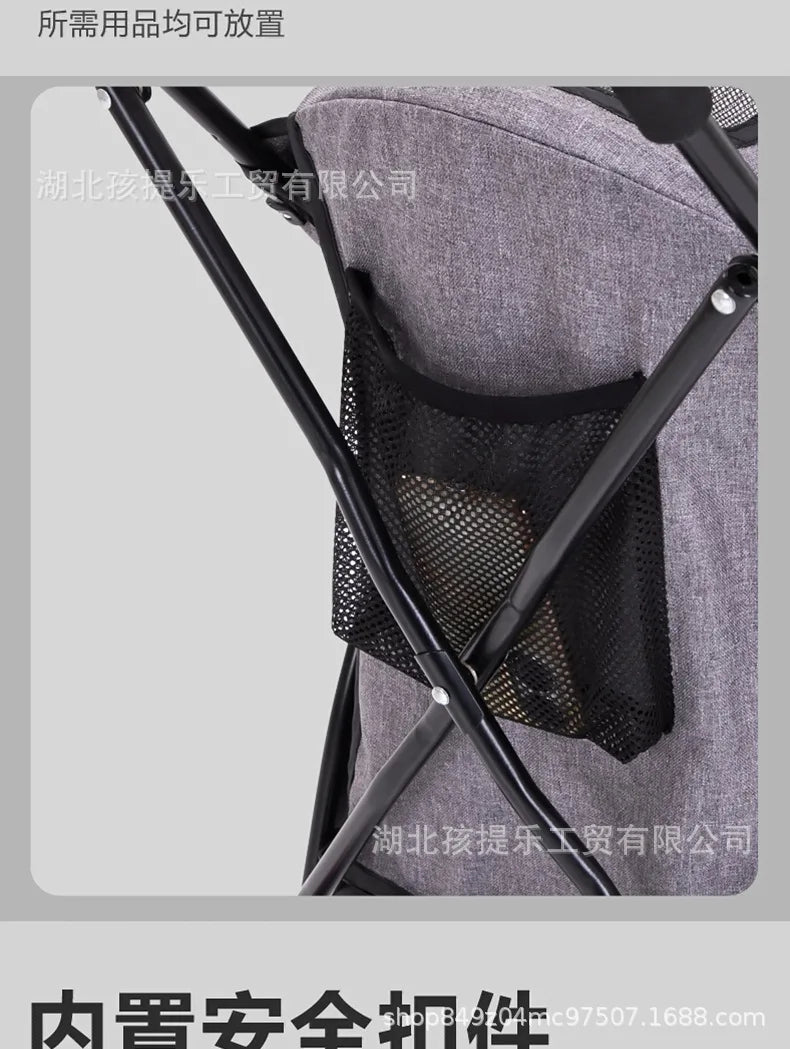 Lightweight Folding Pet Stroller Cat Dog Four Wheel Stroller Pet Out Teddy  Cat Stroller